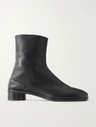 Maison Margiela - Tabi Split-Toe Full-Grain Leather Boots - Black