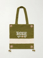 BODE - Marsh Embellished Crocheted Cotton Tote Bag