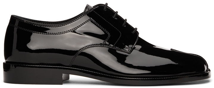 Photo: Maison Margiela Black Patent Tabi Derbys