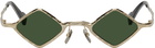 Kuboraum Gold Z14 Sunglasses