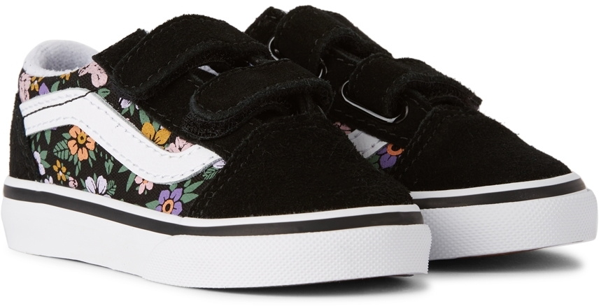 Vans Baby Black Fun Floral Old Skool V Sneakers