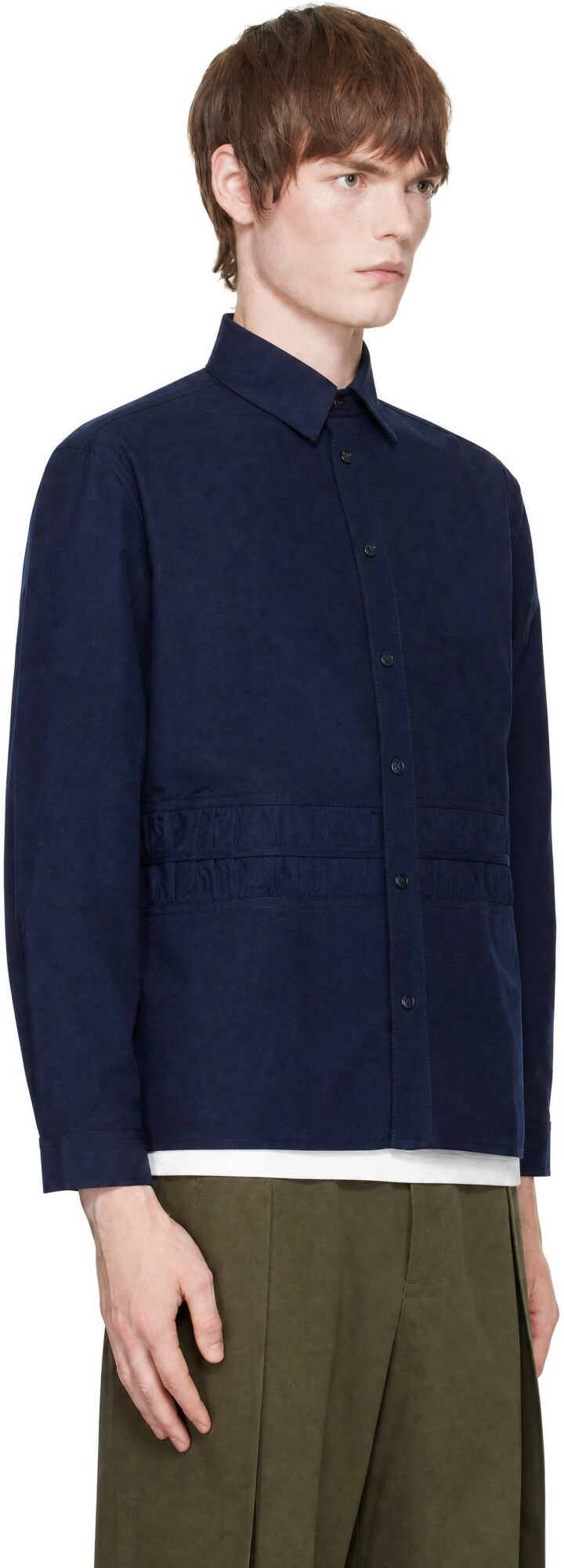 SAGE NATION Navy Fossil LS Shirt