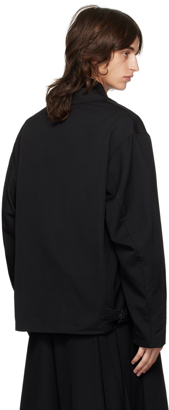 YOHJI YAMAMOTO Black Gabardine Standard Jacket