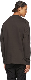 Rick Owens Brown Cotton Jersey Sweatshirt