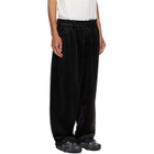 Y-3 Black Velvet Corduory Track Pants