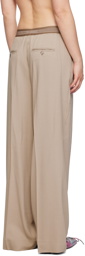 Acne Studios Taupe Pleated Trousers