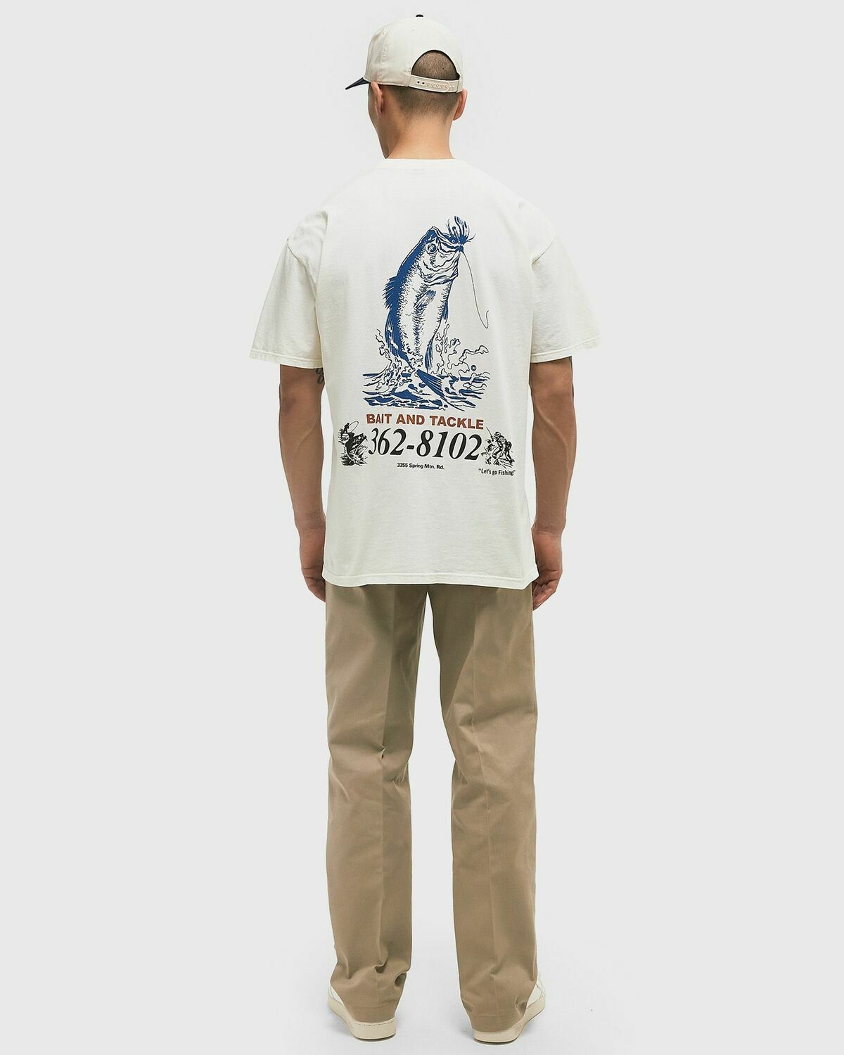 One of these Days BAIT AND TACKLE TEE White Mens Shortsleefe