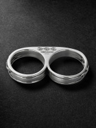 HOORSENBUHS - Bonded Double Barrel Knuckle Sterling Silver Ring - Silver