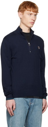 PS by Paul Smith Navy Zebra Sweater