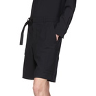 Solid Homme Black Belt Shorts