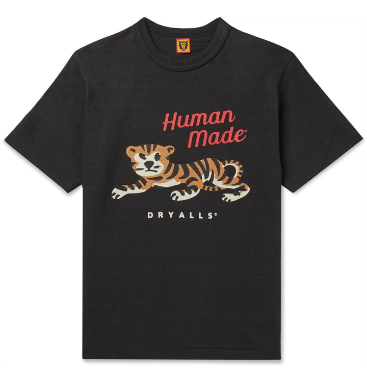 Photo: Human Made - Slim-Fit Printed Cotton-Jersey T-Shirt - Black