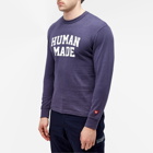 Human Made Men's Long Sleeve Logo T-Shirt in Navy