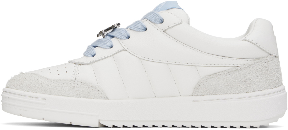 Palm Angels White & Blue Palm Beach University Sneakers