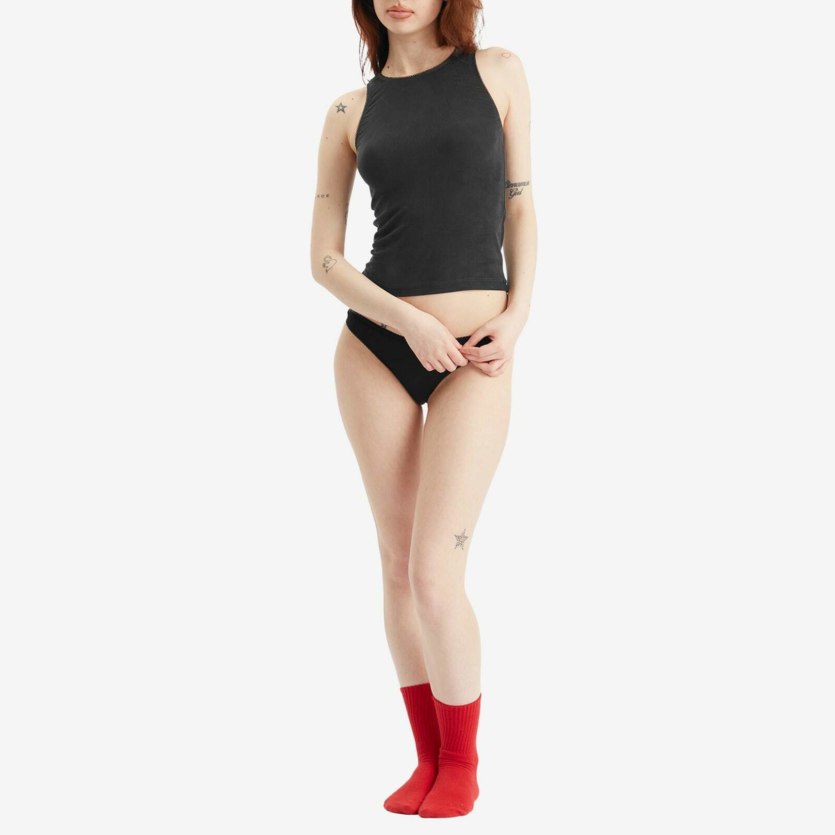 Fruity Booty Women's Second Skin Tank Top in Black