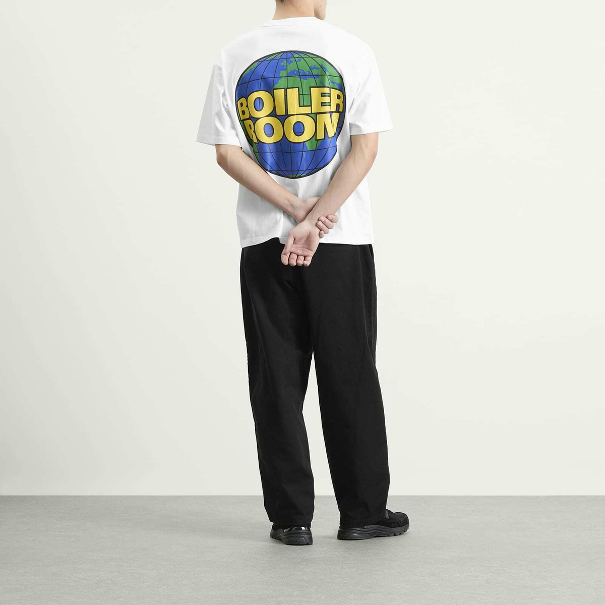 Boiler Room Men's Globe Logo T-Shirt in White