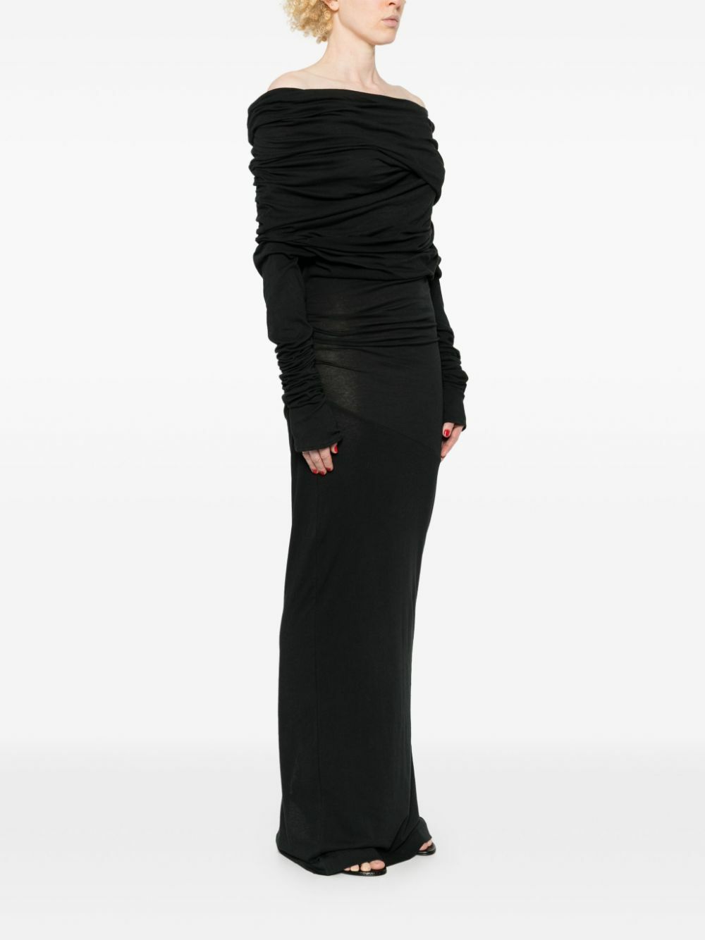 ENTIRE STUDIOS Black Cape-Style Dress Entire Studios