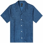 Howlin by Morrison Men's Howlin' Cocktail Towelling Vacation Shirt in Pacific Blue