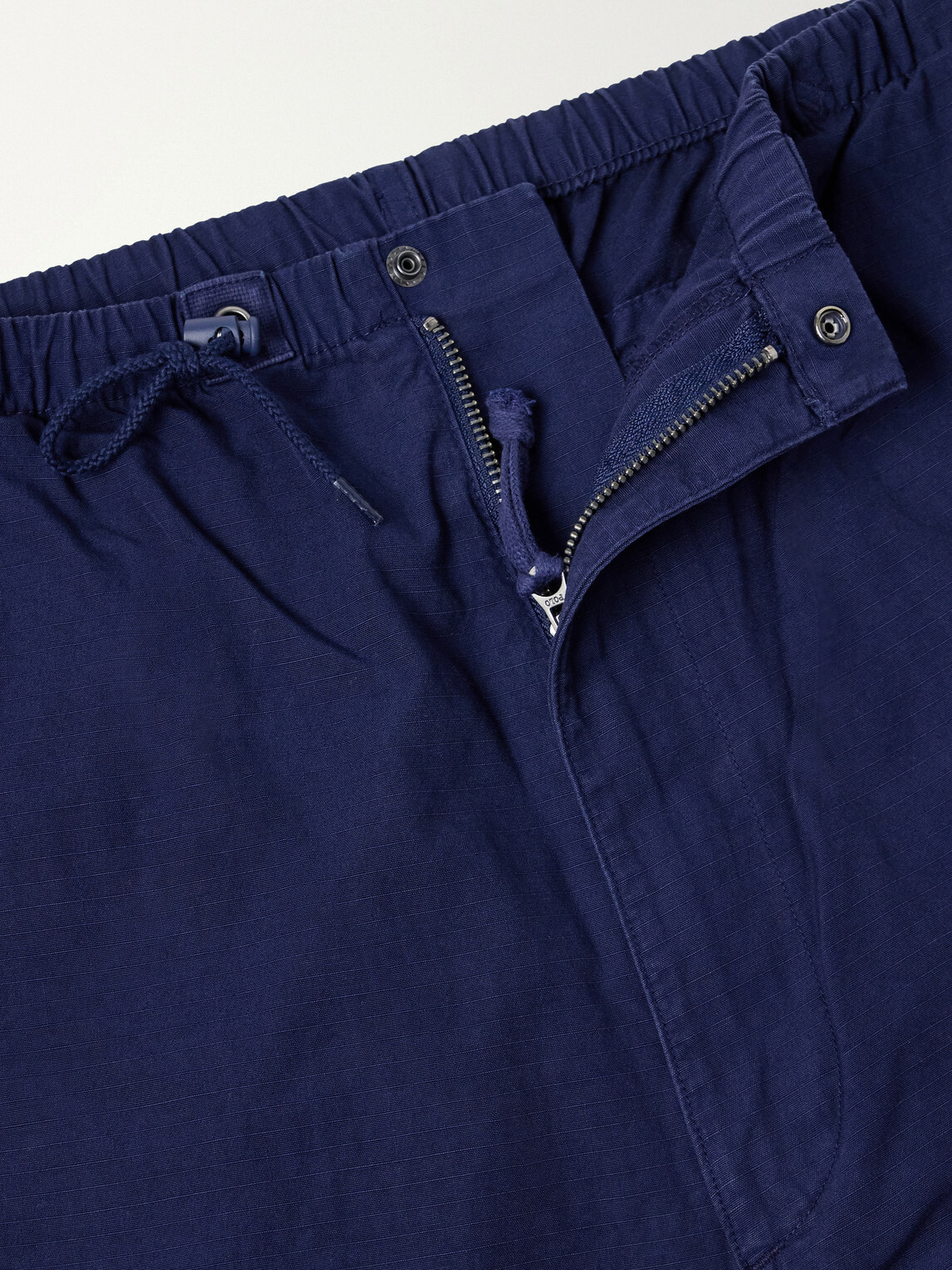 Polo Ralph Lauren - Wide-Leg Cotton-Canvas Cargo Trousers - Blue