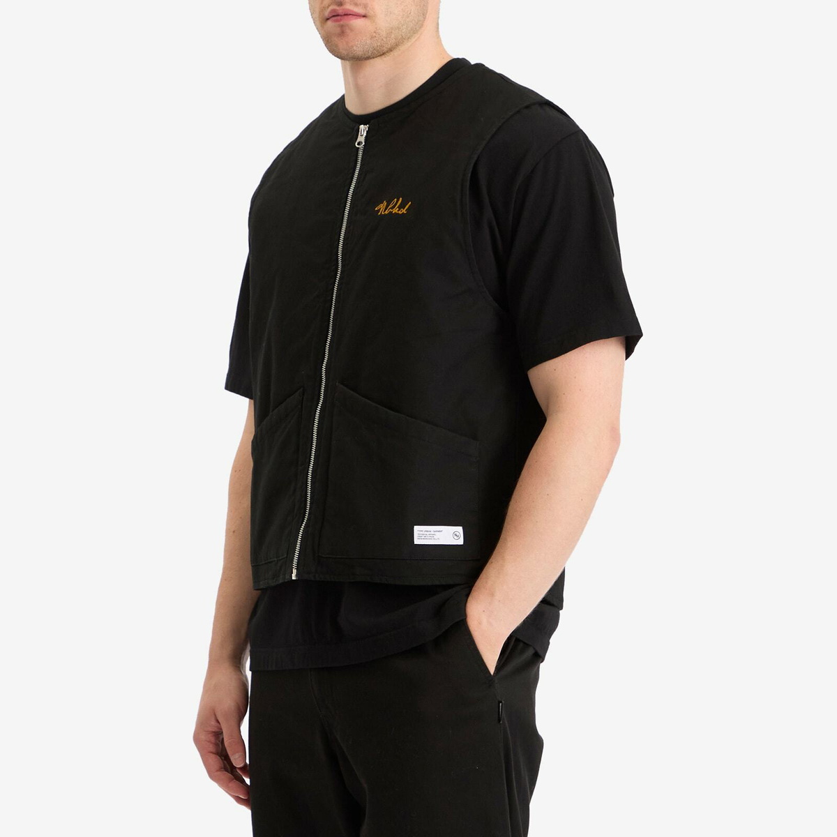 Neighborhood Men's Padded Work Vest in Black Neighborhood