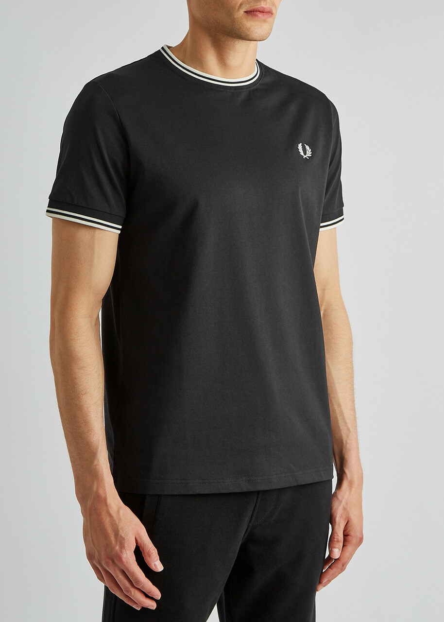 Fred Perry M1588 Black Cotton T-shirt