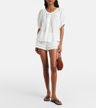 Dôen Arda embroidered cotton shorts