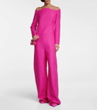 Valentino Crêpe Couture off-shoulder jumpsuit