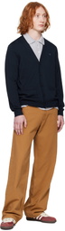 Maison Kitsuné Navy Bold Fox Head Patch Regular Cardigan