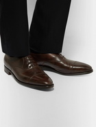 John Lobb - City II Burnished-Leather Oxford Shoes - Brown