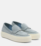 Hogan H705 suede platform loafers