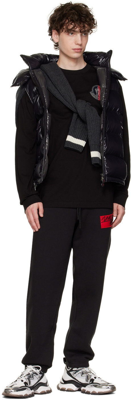 Moncler Genius 2 Moncler 1952 Black Cotton Long Sleeve T