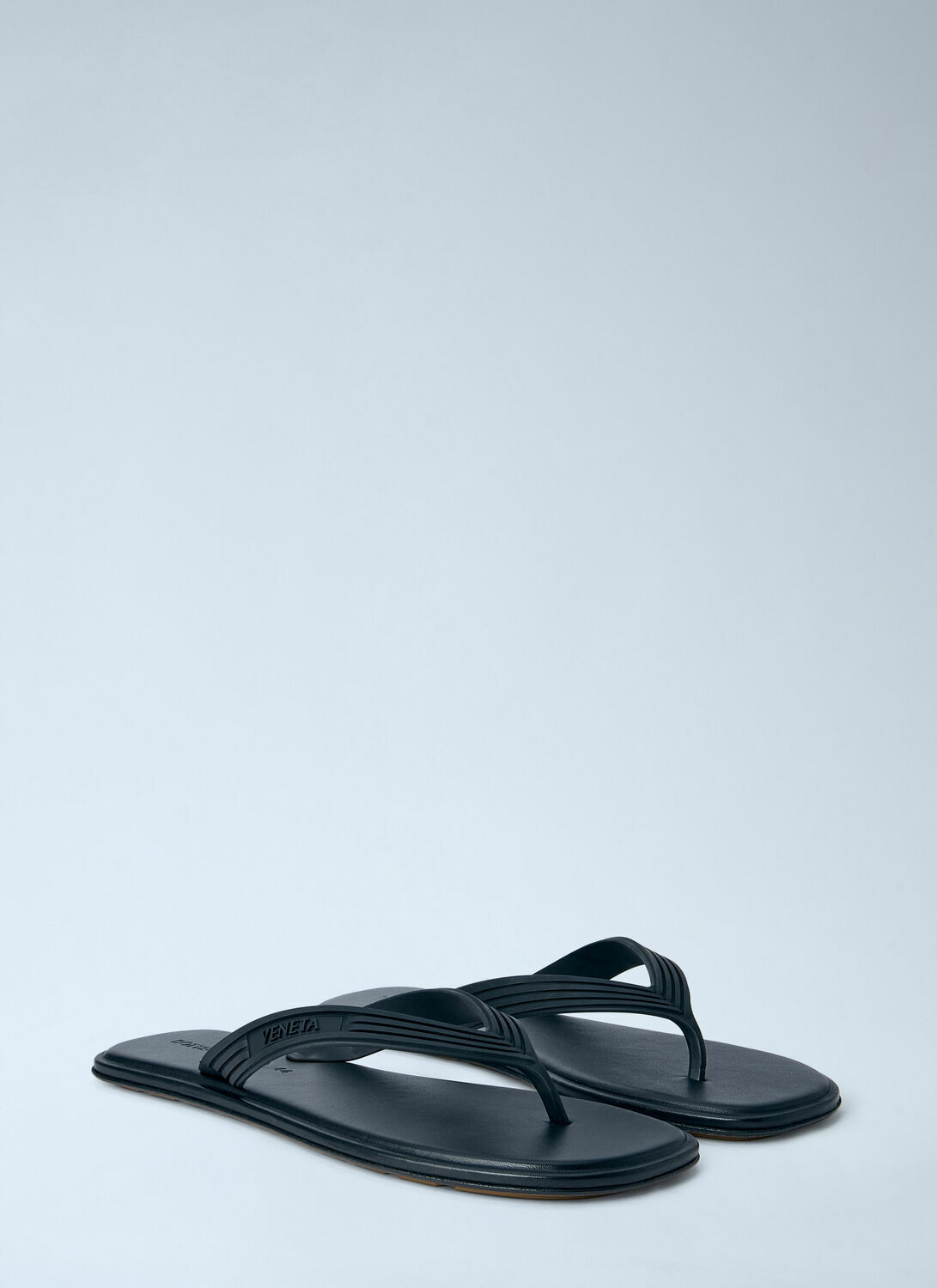 Bottega Veneta Matt Ruber Nappa Sandals