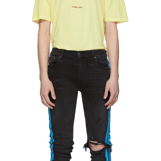 Amiri Black Broken Track Jeans Amiri