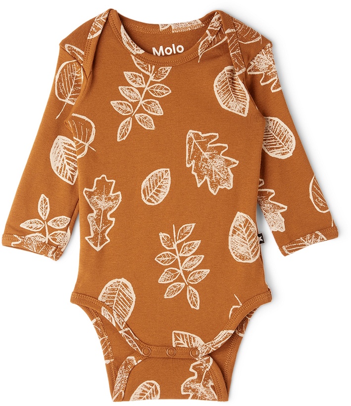 Photo: Molo Baby Brown Leaves Faros Bodysuit