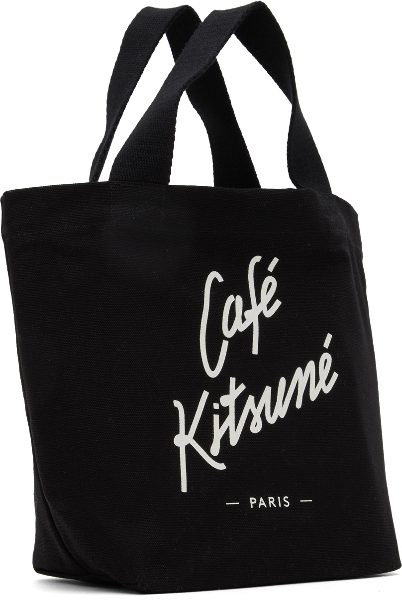 Maison Kitsuné Black Mini 'Café Kitsuné' Tote Maison Kitsune