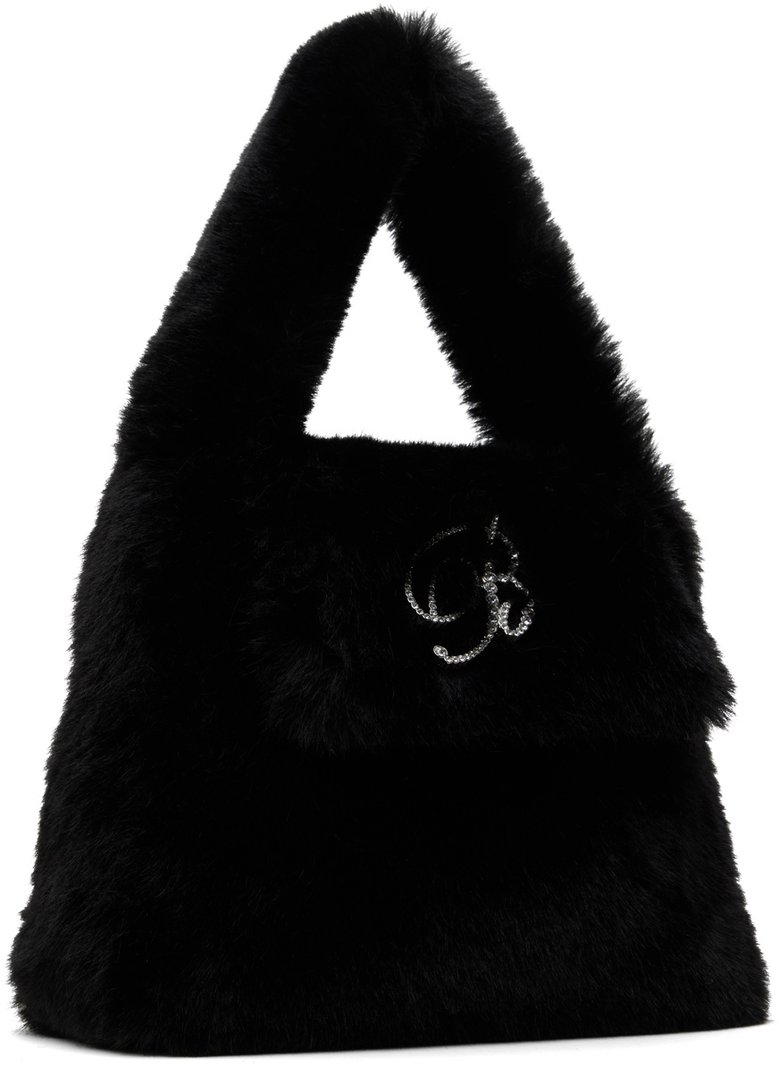 Blumarine Black FauxFur Bag Blumarine