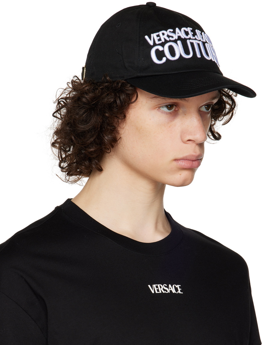 Versace Jeans Couture Black Logo Cap Versace