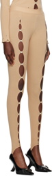 Rui Beige Cutout Leggings