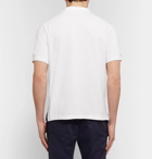 Berluti - Leather-Trimmed Cotton-Piqué Polo Shirt - Men - White