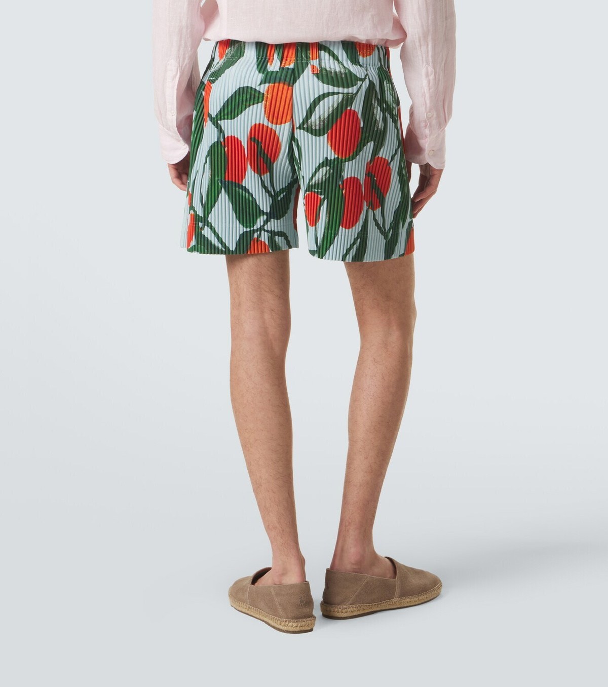 Homme Plissé Issey Miyake Pleated printed shorts