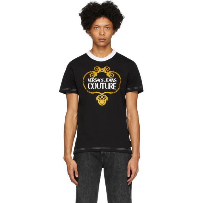 Photo: Versace Jeans Couture Black Barocco Chain T-Shirt