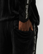 Sergio Tacchini Logo Velour Track Pant Black - Mens - Track Pants