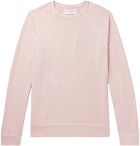 Officine Generale - Clement Pigment-Dyed Loopback Cotton-Jersey Sweatshirt - Pink