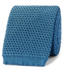 Boglioli - 6cm Knitted Silk Tie - Blue