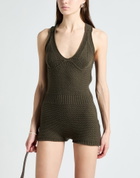 Max Mara Sfilata Womens Playsuit Dark in Green