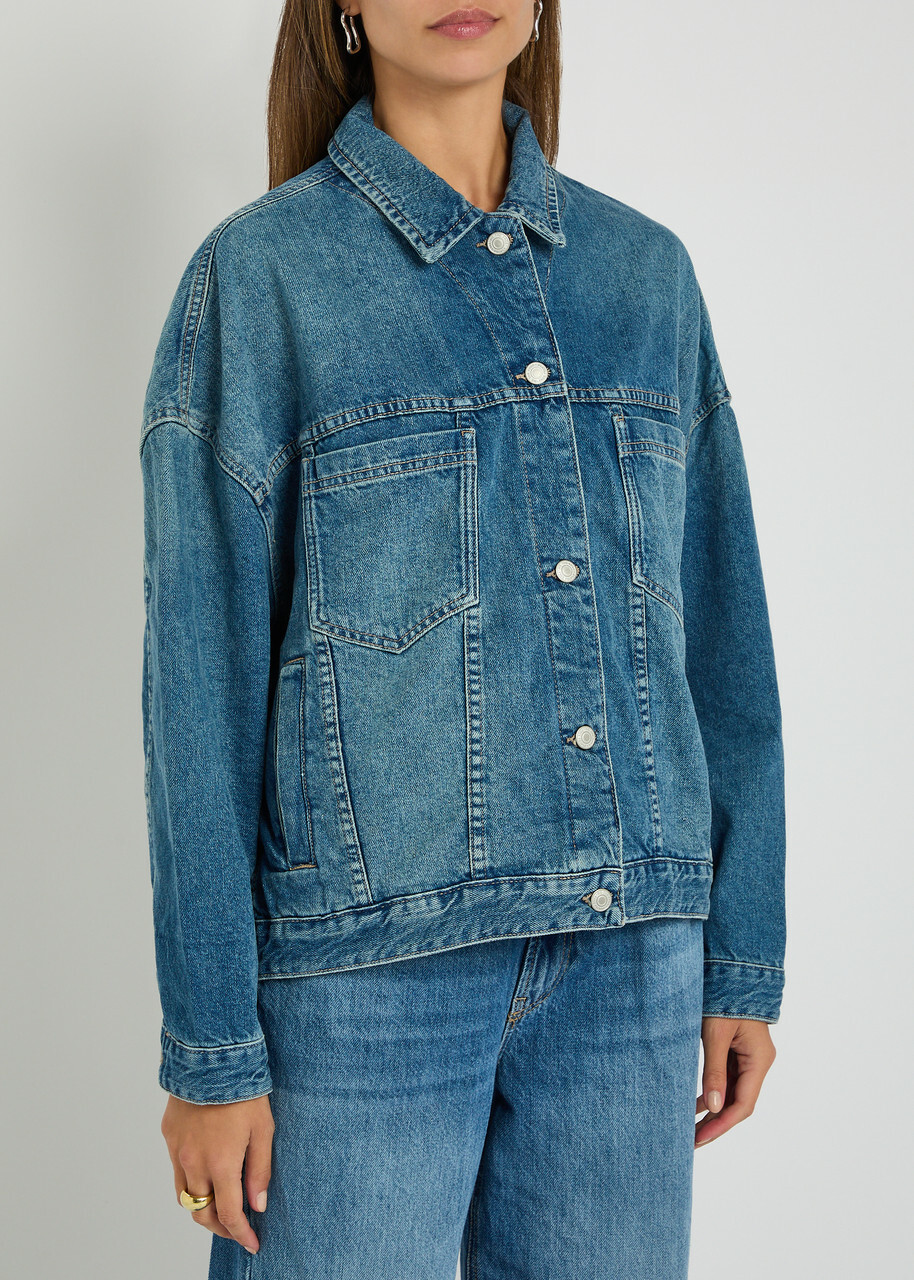 Free People Opal Swing Panelled Denim Jacket