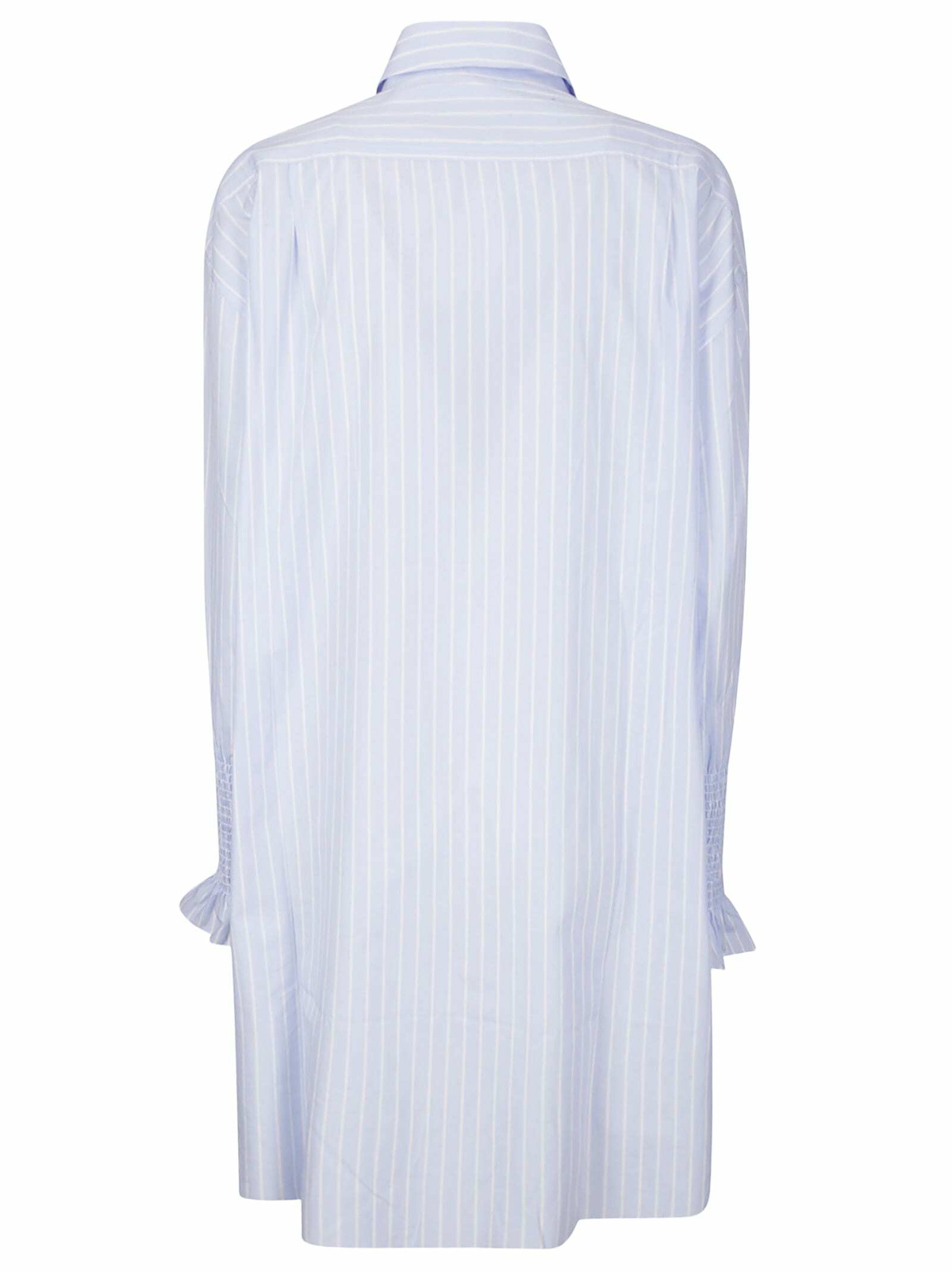 Marques'Almeida Stripe Xxl Shirt With Smock Cuffs