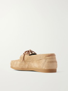VINNY's - Boatman Suede Boat Shoes - Neutrals