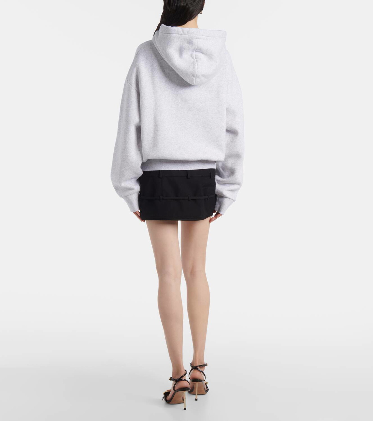 Jacquemus Corto logo cotton fleece hoodie