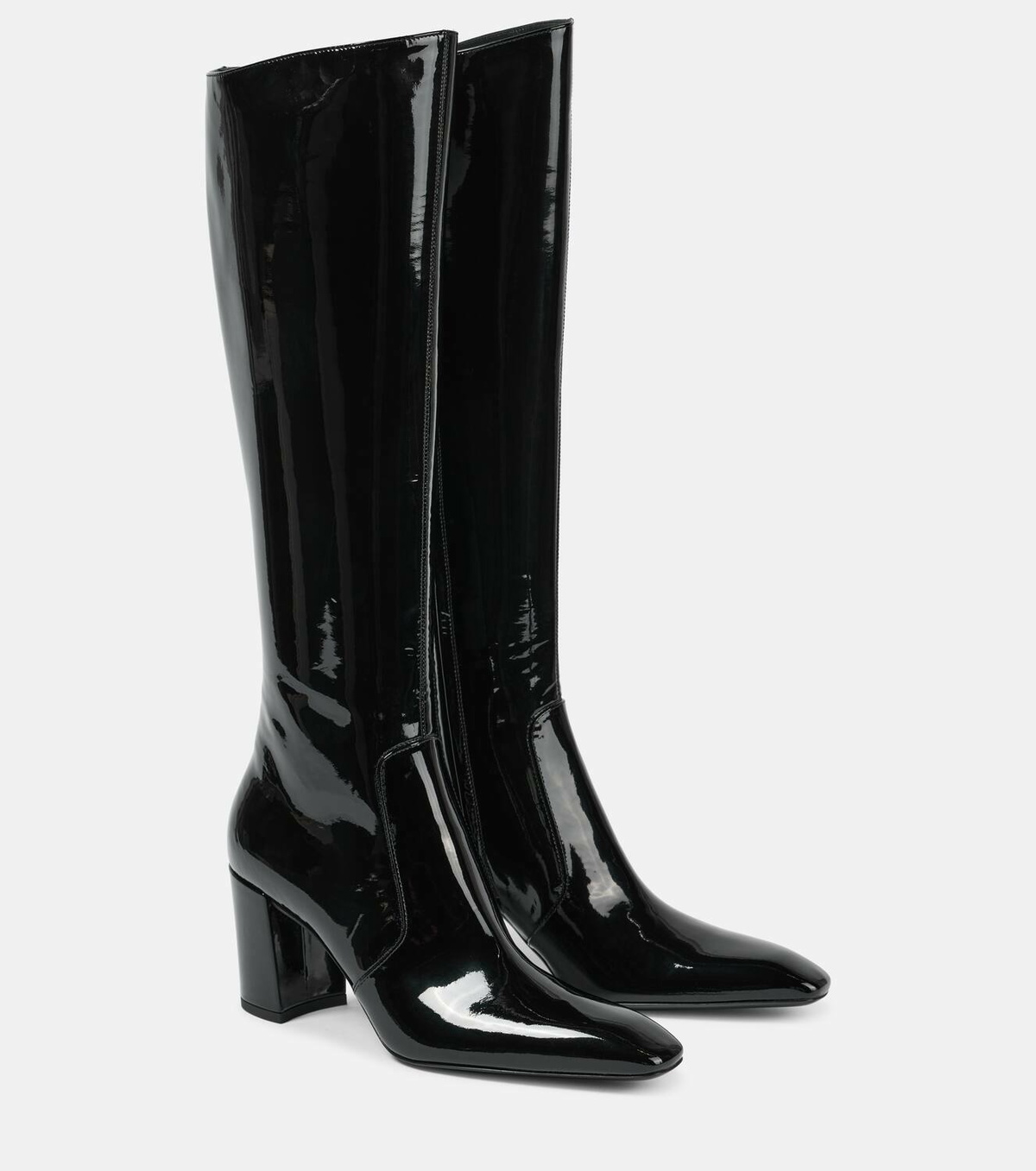 Saint Laurent Lauren 70 patent leather knee-high boots Saint Laurent