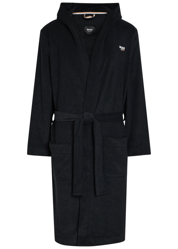 Photo: Boss Hooded Terry Robe Black